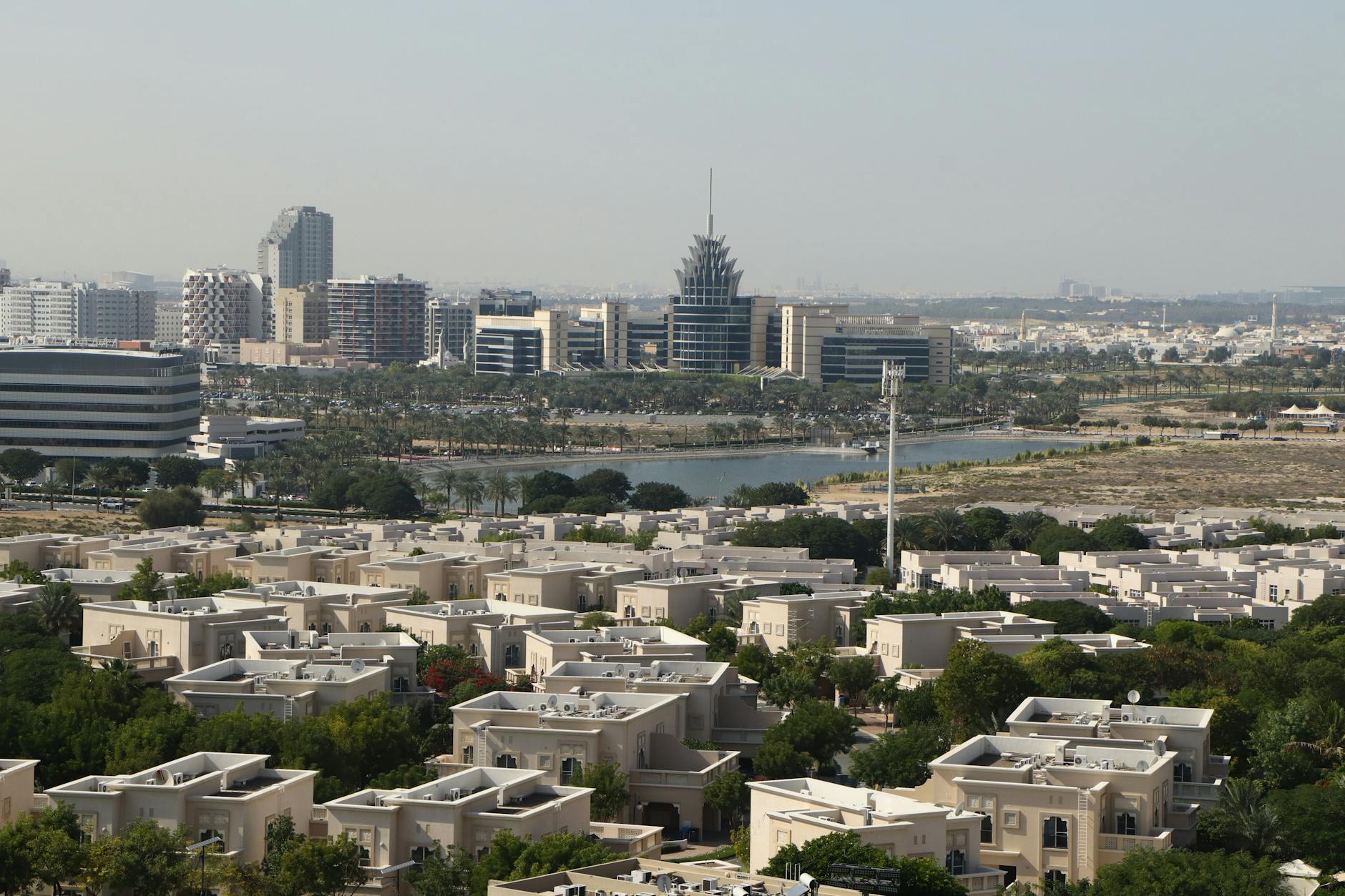 Dubai office towers representing UAE banking sector